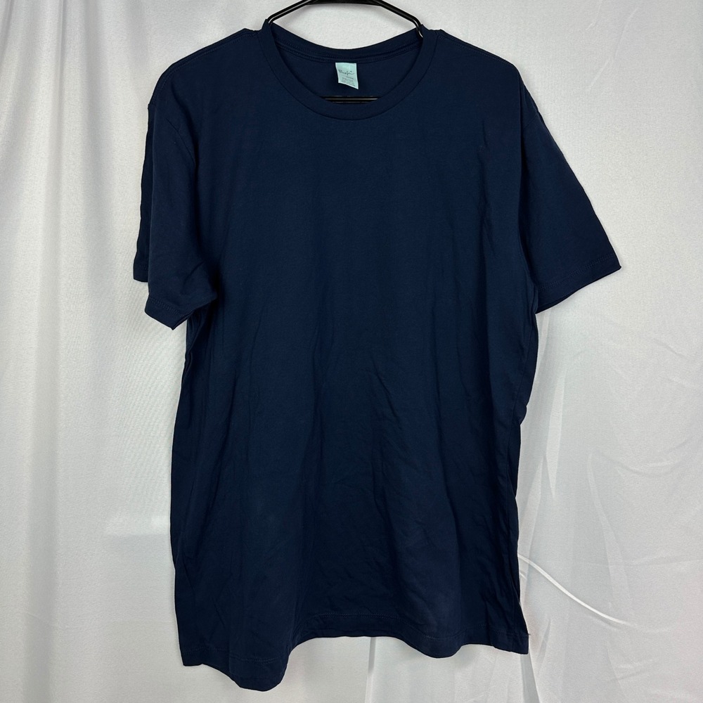NWT Pacific T-Shirt Mens XL Navy Blue Solid Cotton Short Sleeve Basic Tee